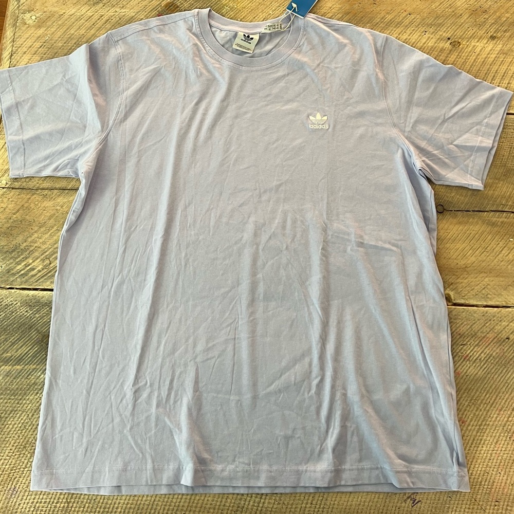 Adidas Originals Men Essential Tee Violet Tone Purple Trefoil T-Shirt IR9696 2XL